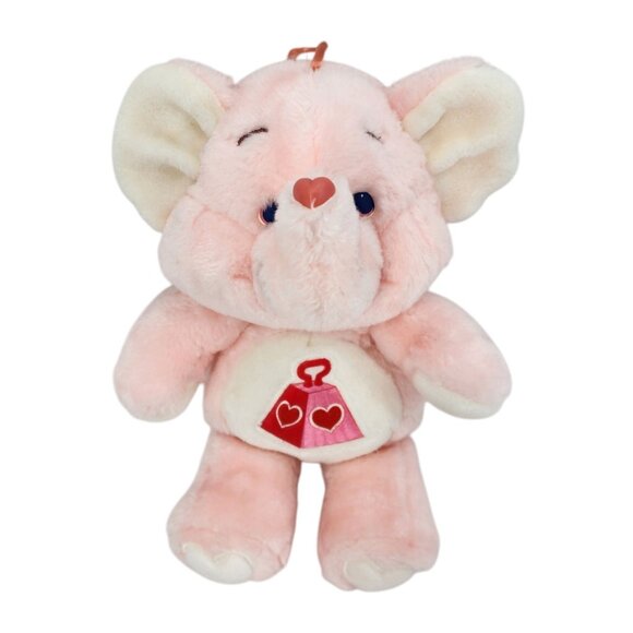 Vintage Care Bear Cousins Lotsa Heart Elephant Pink Plush Kenner American 13" - Picture 1 of 14